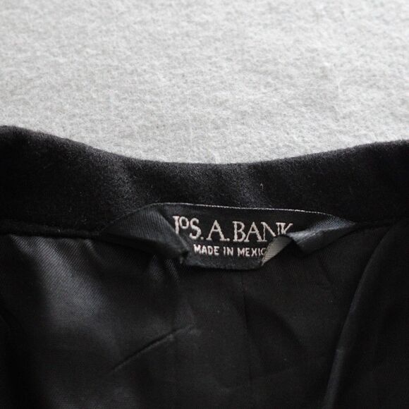 Jos A Bank Blazer Men's 100%‎ Cashmere 2-Button Black • 43R Soft Casual - Picture 4 of 12